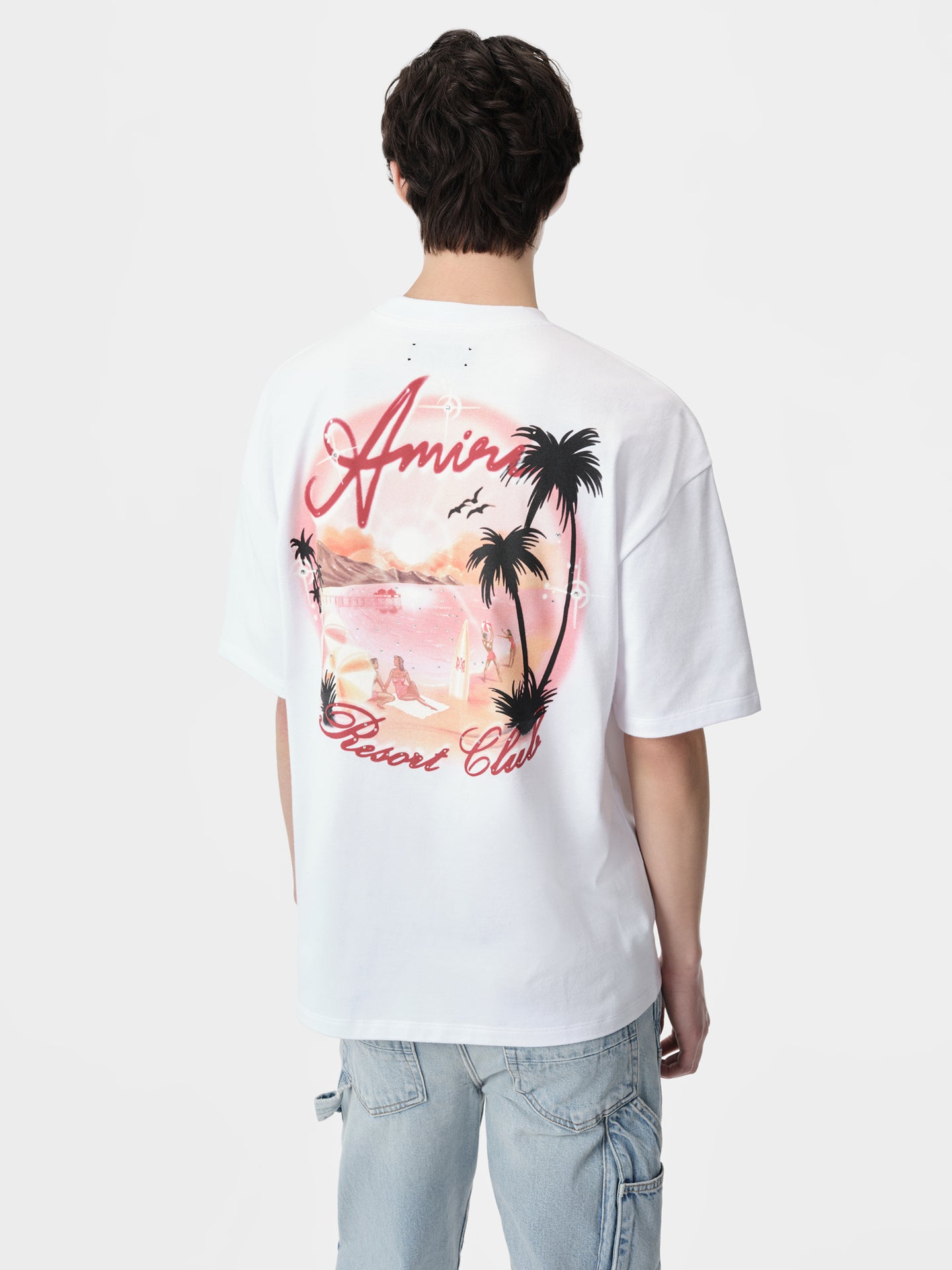 AMIRI PARADISE AIRBRUSH TEE - White