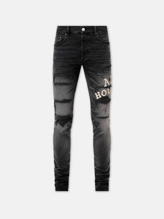 AMIRI HOLLYWOOD REPAIRED JEAN - Faded Black - AMIRI