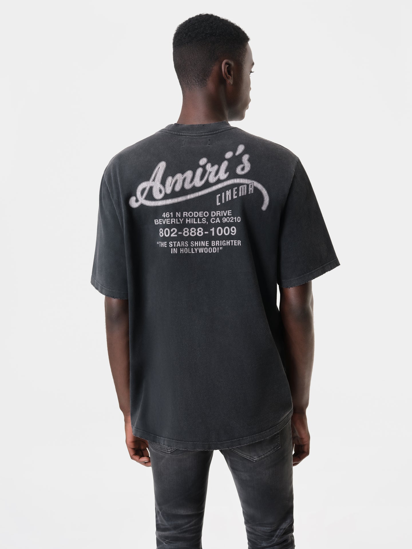 AMIRI CINEMAS VINTAGE TEE - Black