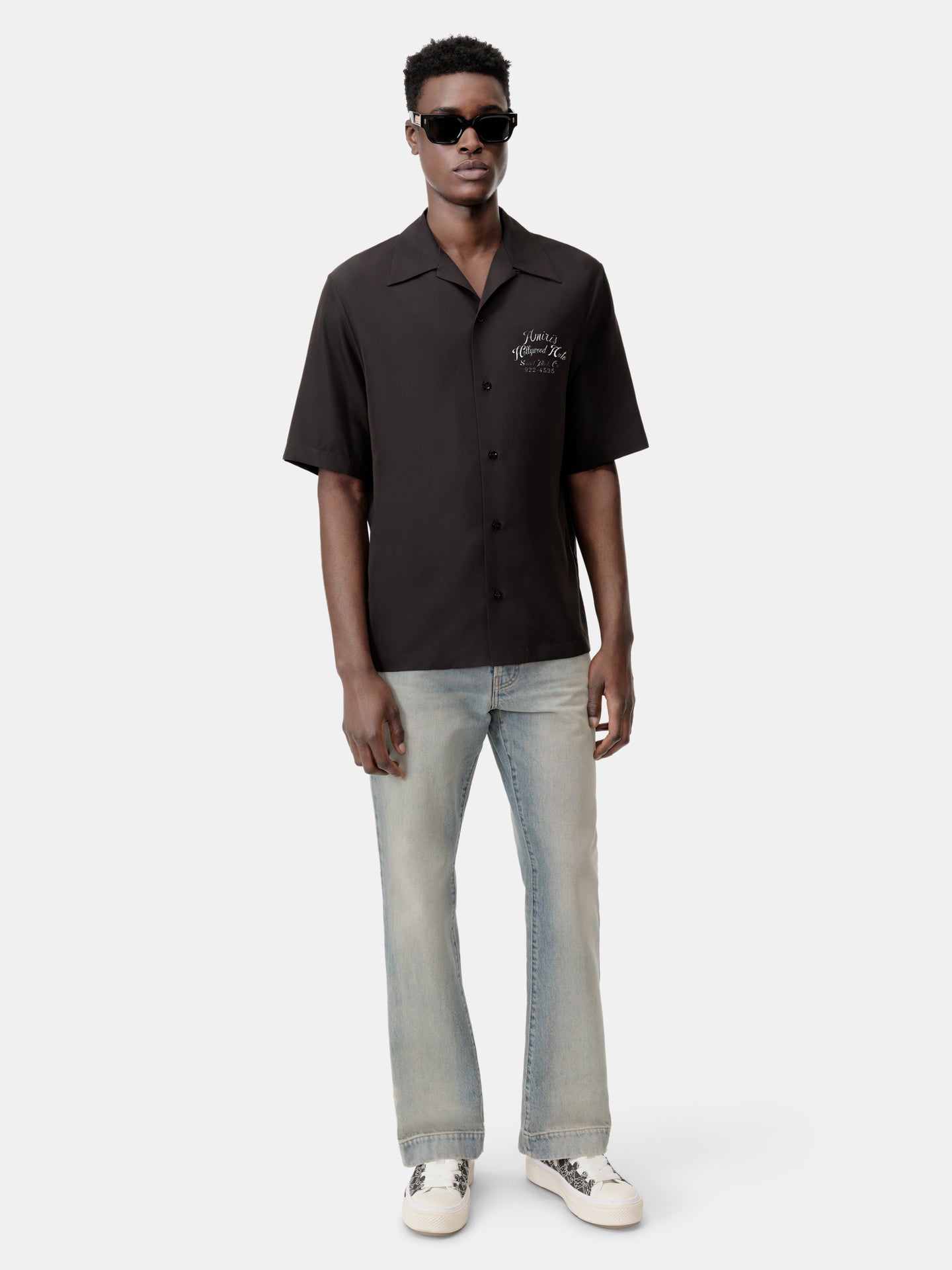 HOLLYWOOD AUTO BOWLING SHIRT - Black - AMIRI