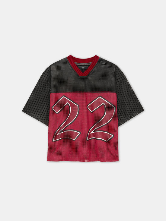 AMIRI 22 OVERSIZED JERSEY - Varsity Red - AMIRI