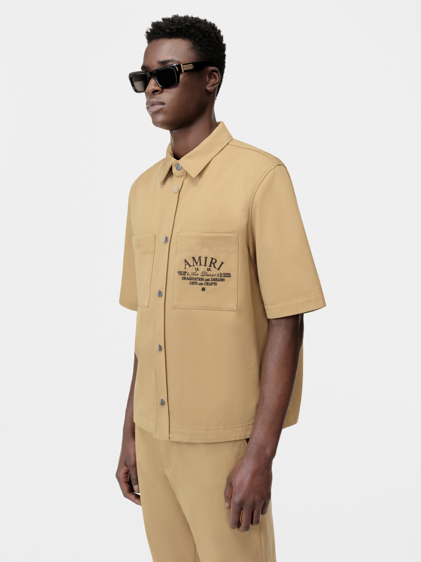 AMIRI ARTS DISTRICT CAMP SHIRT - SEPIA TINT - AMIRI