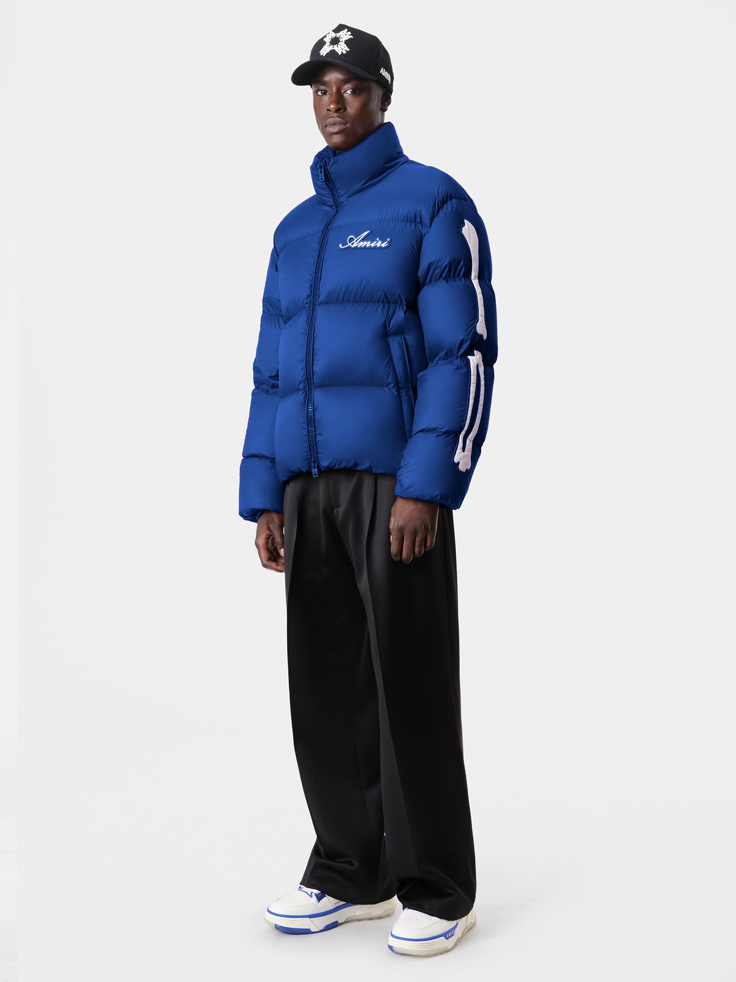 Product BONES DOWN JACKET - Blue featured image