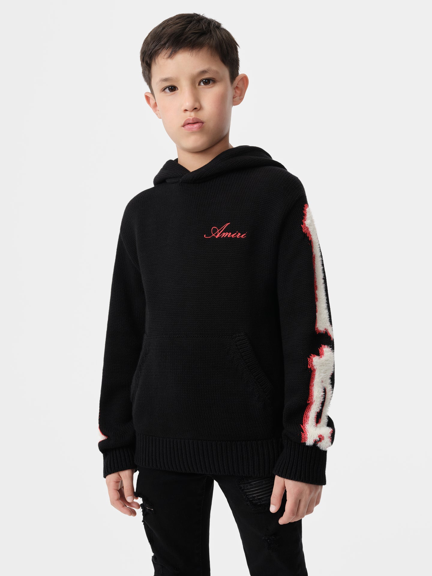 KIDS - KIDS' BONES HOODIE - Black