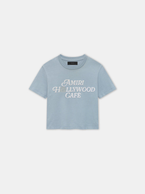 WOMEN - WOMEN'S AMIRI HOLLYWOOD CAFE BABY TEE - Mist