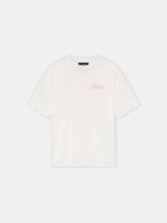 AMIRI BOX SCRIPT TEE - Malibu Peach - AMIRI