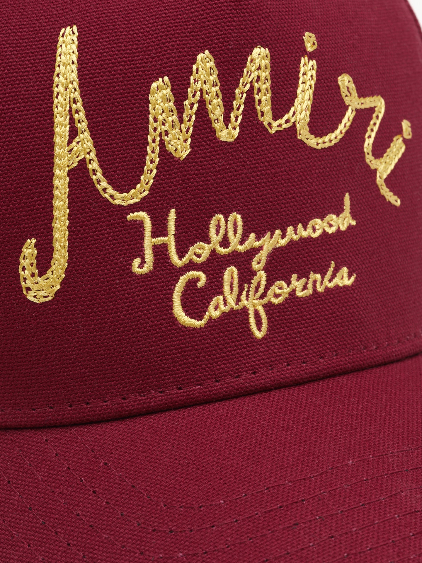 AMIRI HOLLYWOOD CANVAS HAT - Burgundy