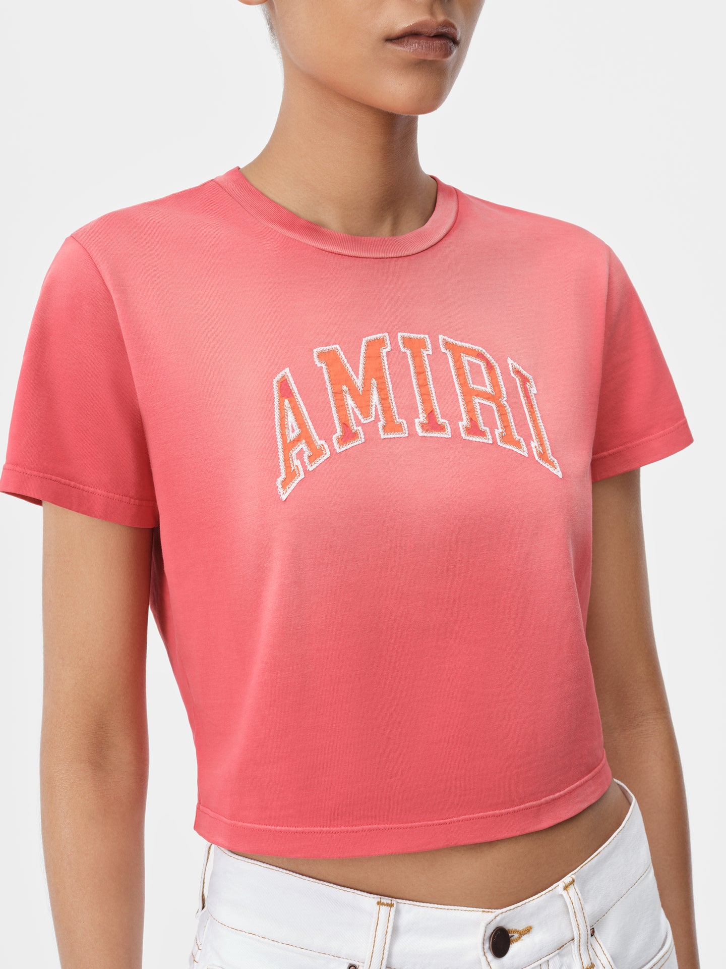 WOMEN - WOMEN'S AMIRI VINTAGE BABY TEE - Flamingo Pink