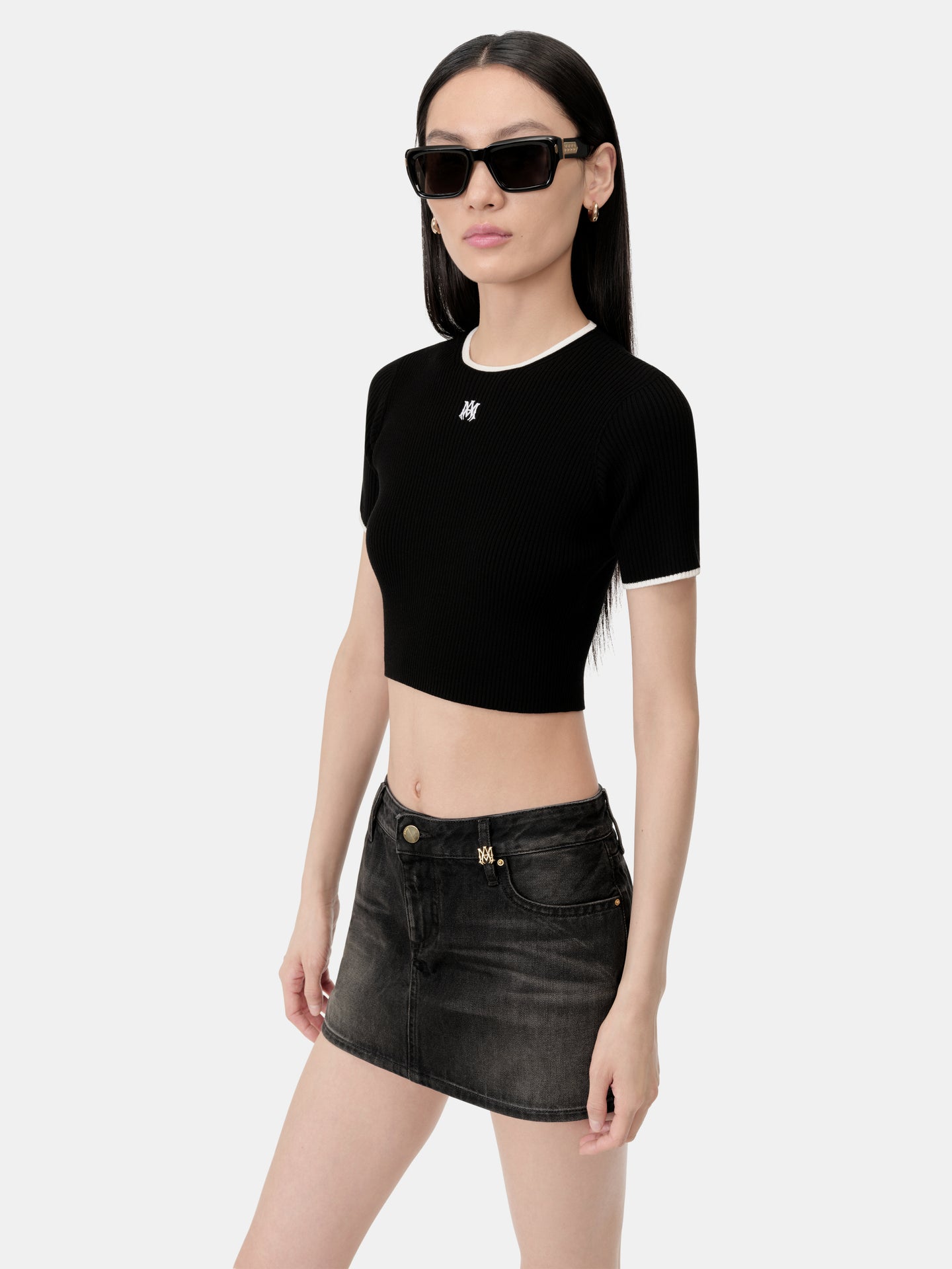 WOMEN - WOMEN'S MA BABY TEE - Black - AMIRI