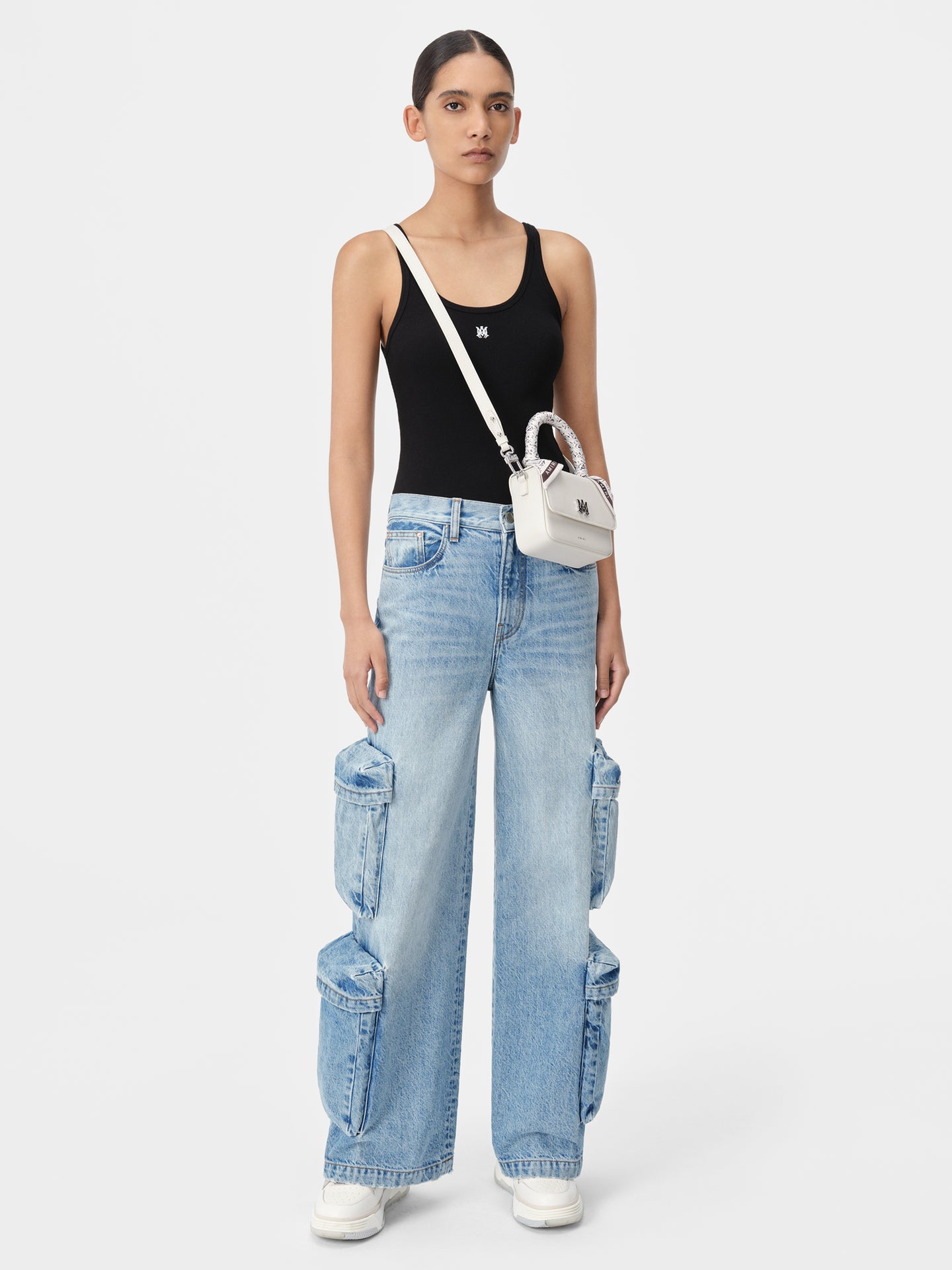 WOMEN - WOMEN'S BAGGY CARGO JEAN - ANTIQUE INDIGO - AMIRI