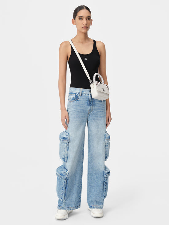 WOMEN - WOMEN'S BAGGY CARGO JEAN - ANTIQUE INDIGO - AMIRI