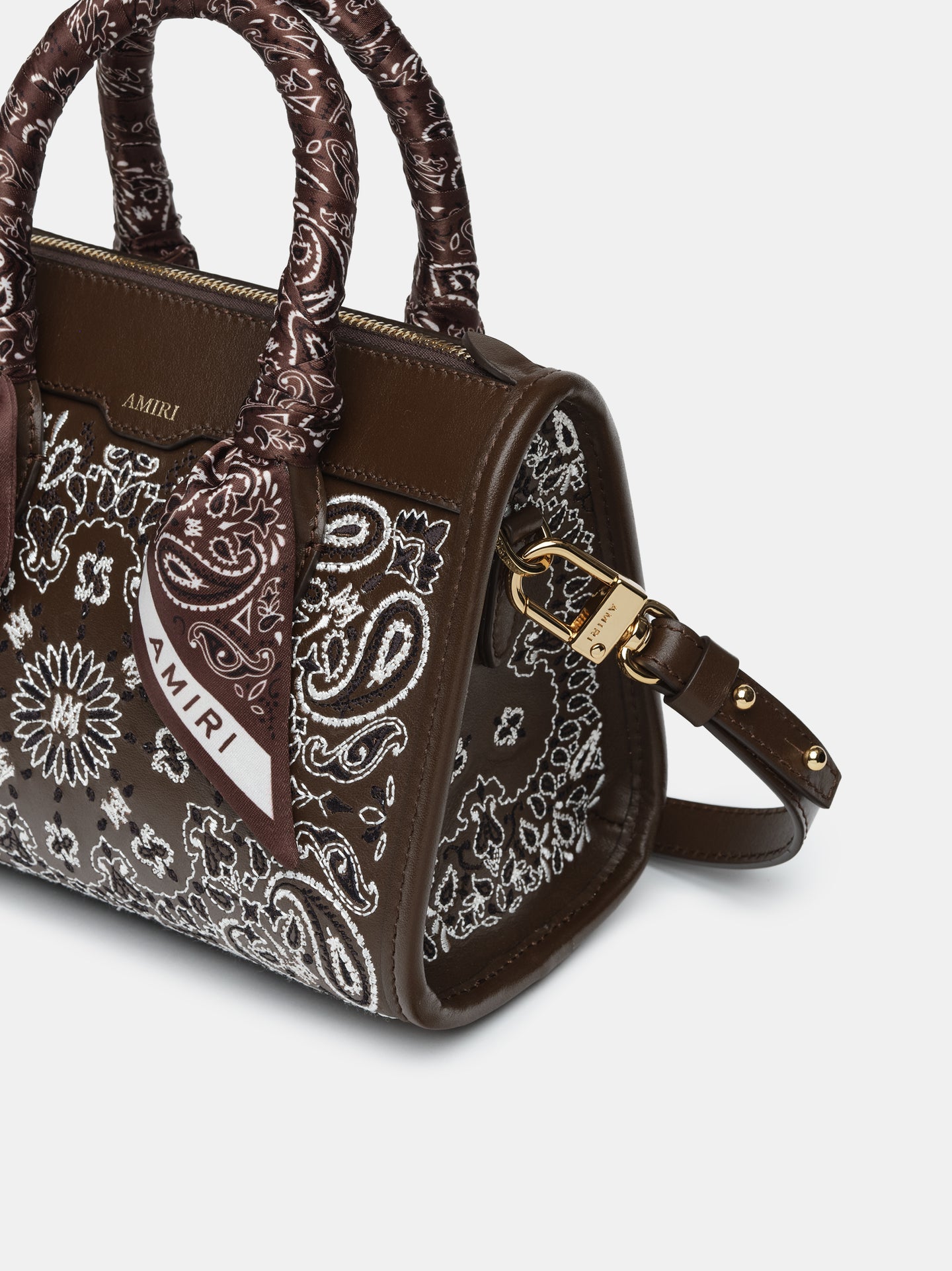 WOMEN - WOMEN'S BANDANA MICRO TRIANGLE BAG - Chocolate