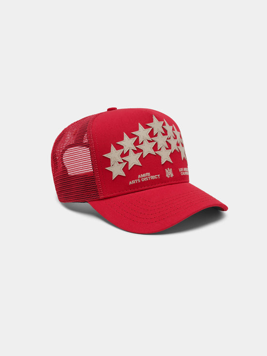STARS TRUCKER HAT - Red