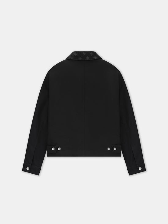 MA QUAD JACQUARD WORK JACKET - Black