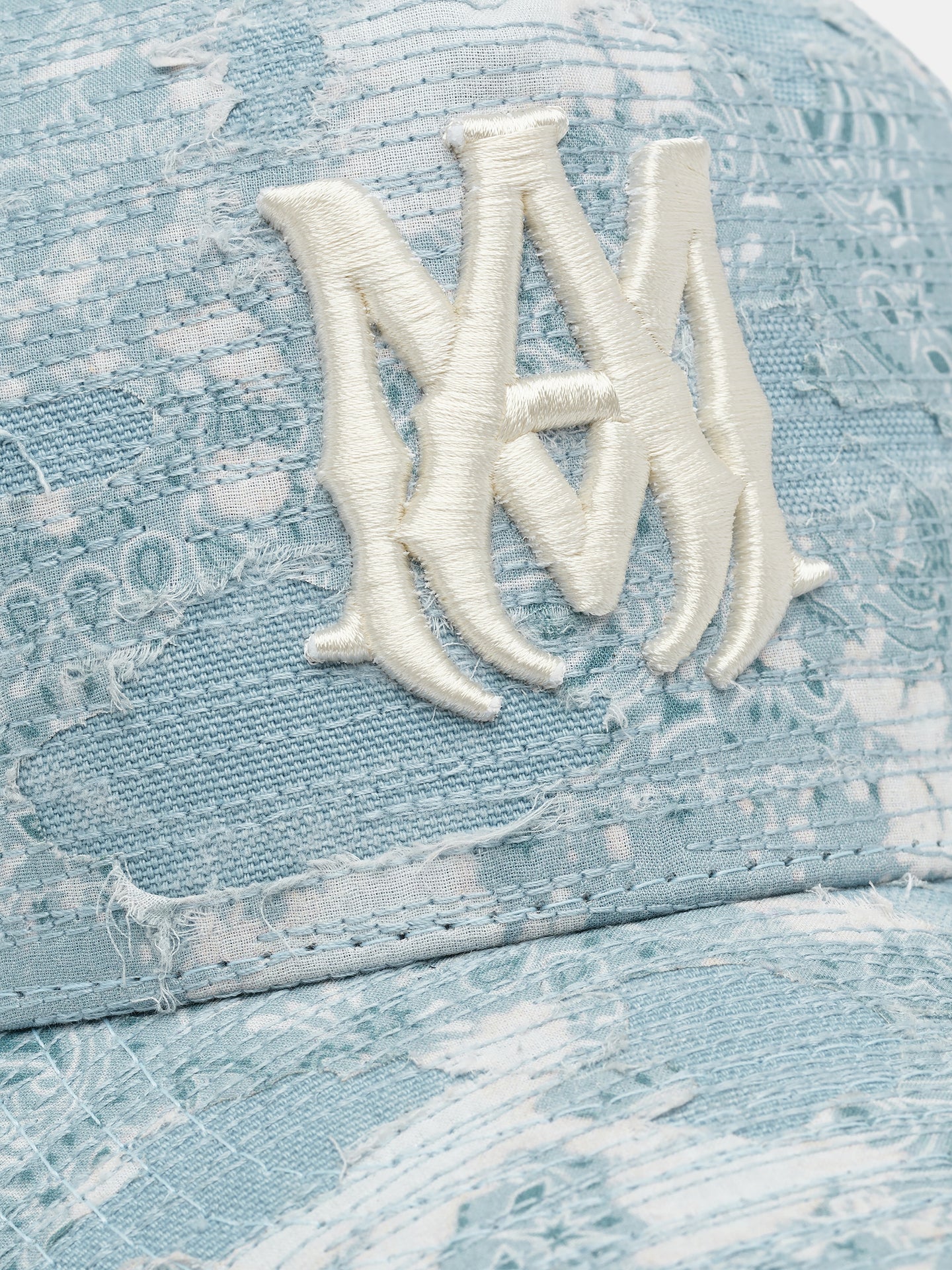 BANDANA REPAIR TRUCKER HAT - Ashley Blue - AMIRI