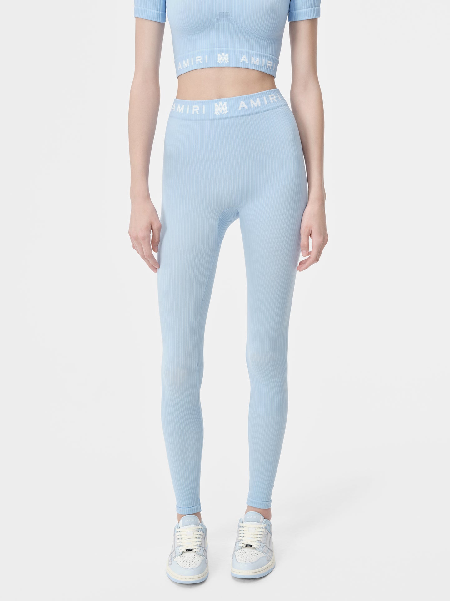 WOMEN - WOMEN'S MA RIBBED SEAMLESS LEGGING - Cerulean