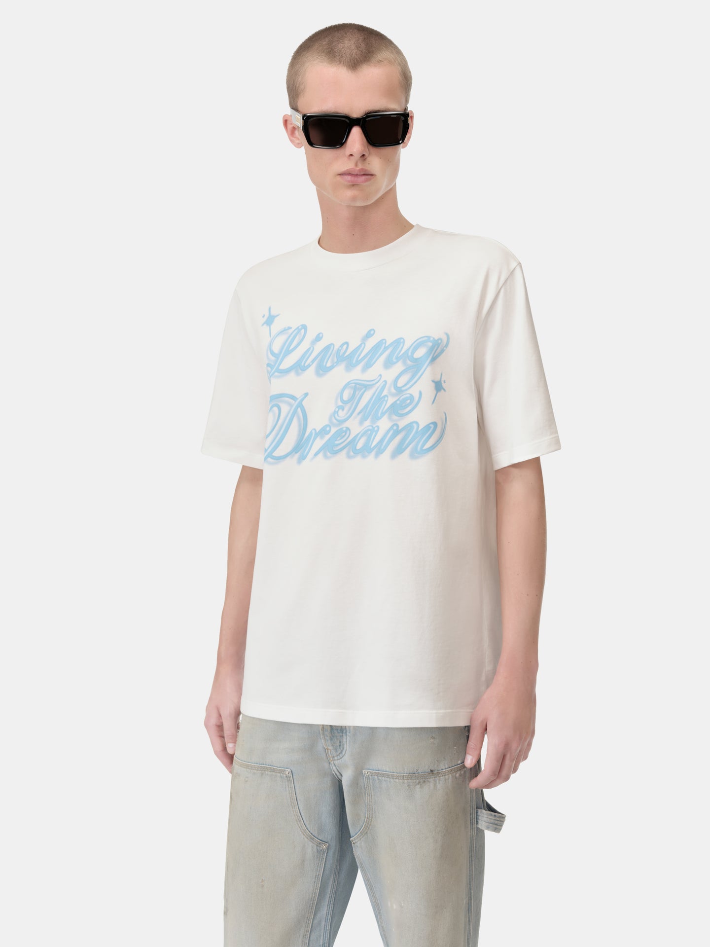 LIVING THE DREAM TEE - Ivory - AMIRI