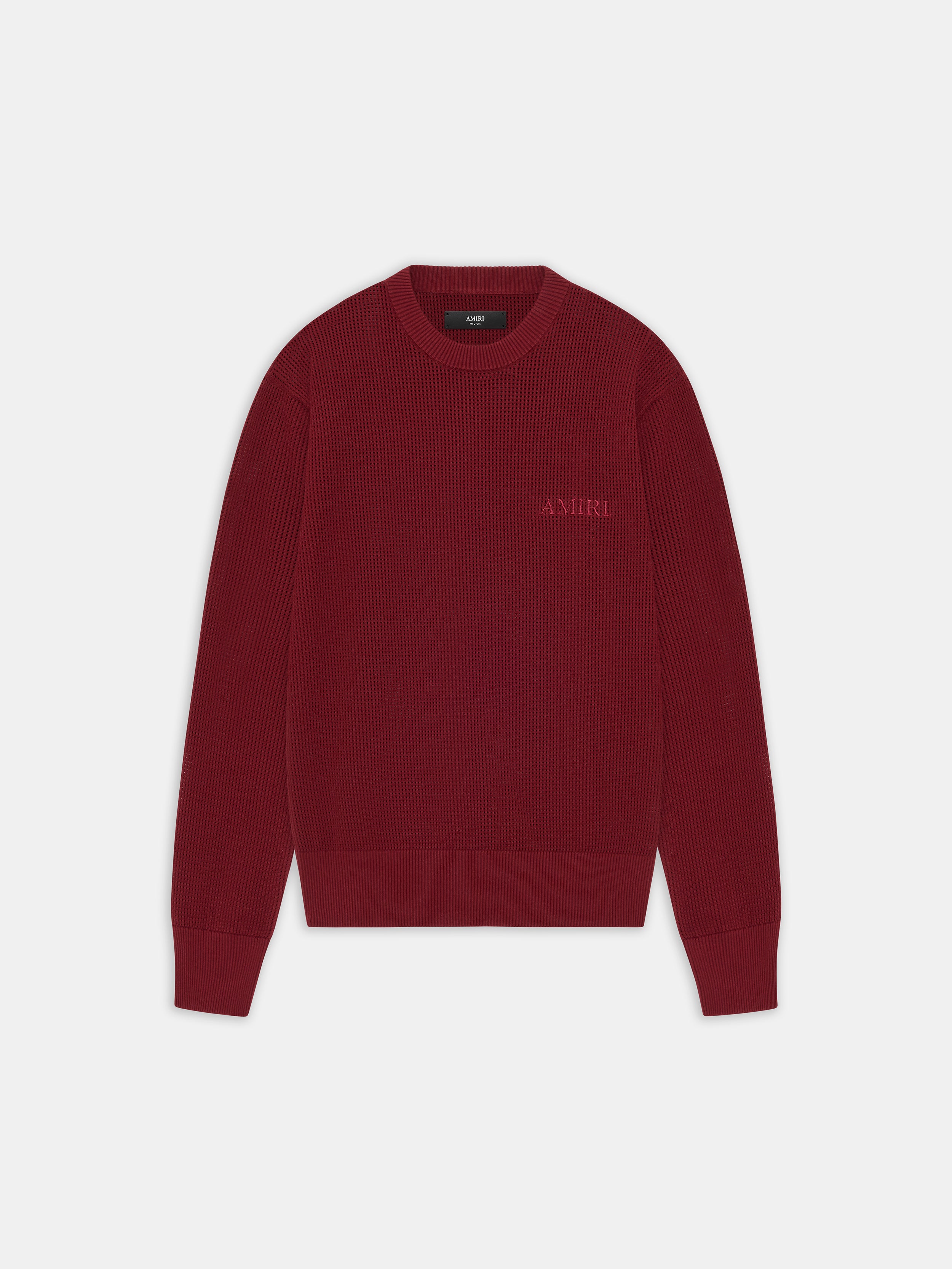 Product AMIRI CROCHET MESH CREW - WINE featured image