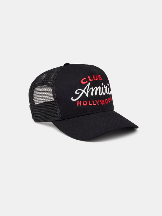 CLUB AMIRI TRUCKER HAT - BLACK - AMIRI
