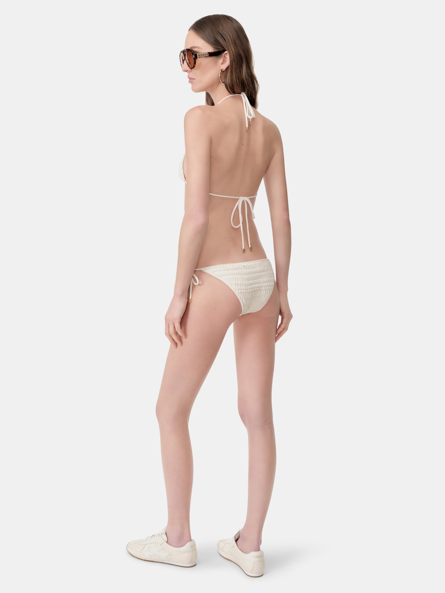 WOMEN - WOMEN'S CROCHET BIKINI - Ivory - AMIRI