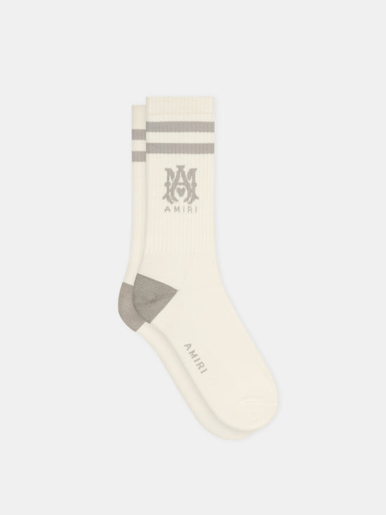 MA STRIPE SOCK - Alabaster