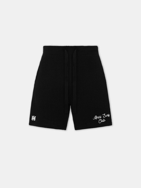 AMIRI SURF CLUB CROTCHET SHORT - Black