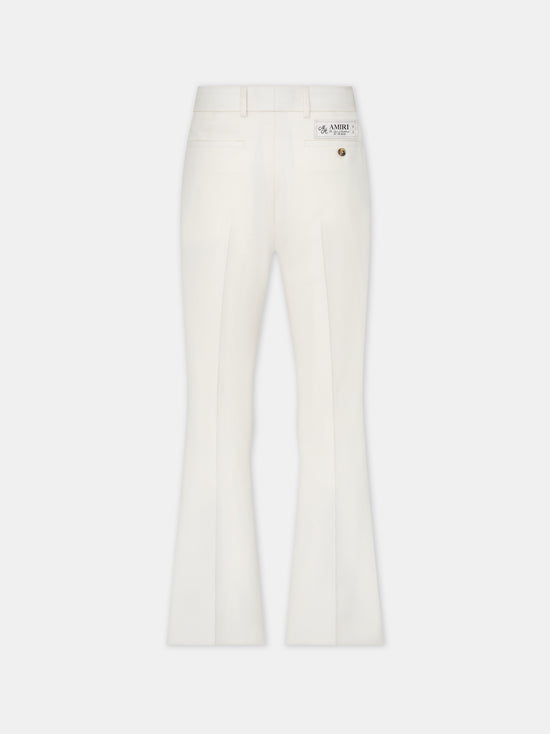 CREASED FLARE PANT - Alabaster