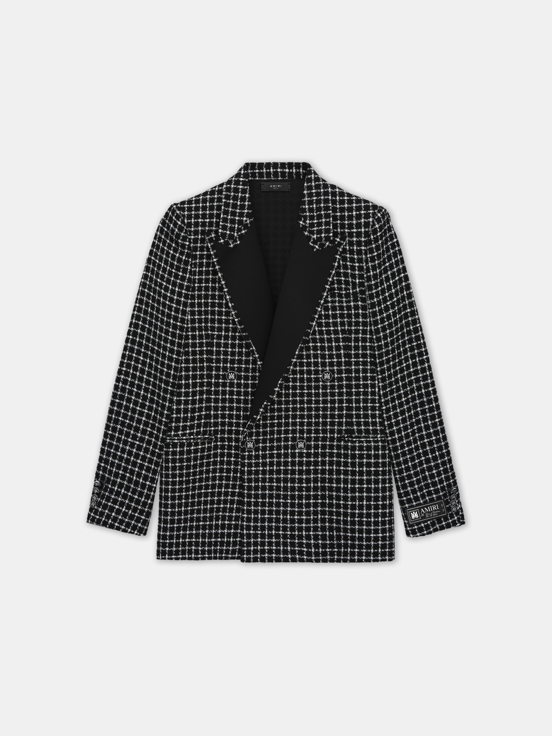 Product BOUCLE DOUBLE-BREASTED BLAZER - Black featured image