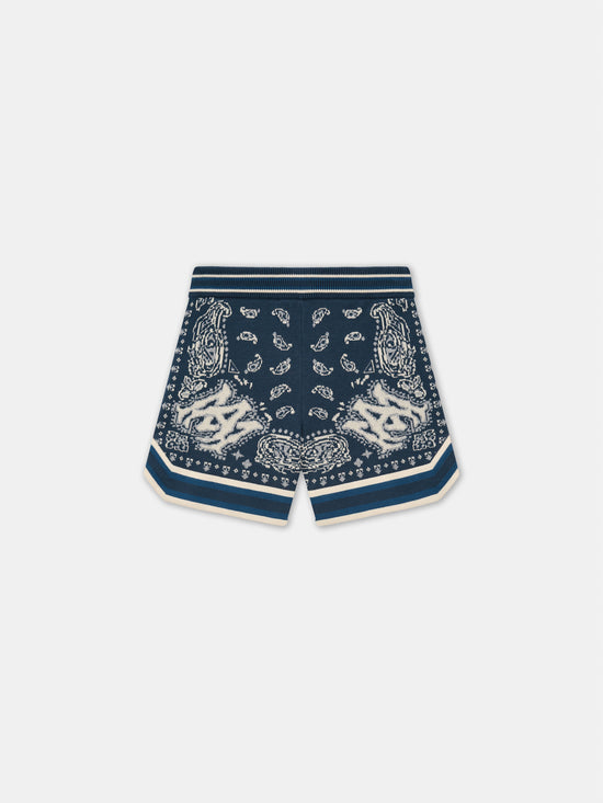 KIDS - KIDS' BANDANA SHORT - Midnight Blue - AMIRI