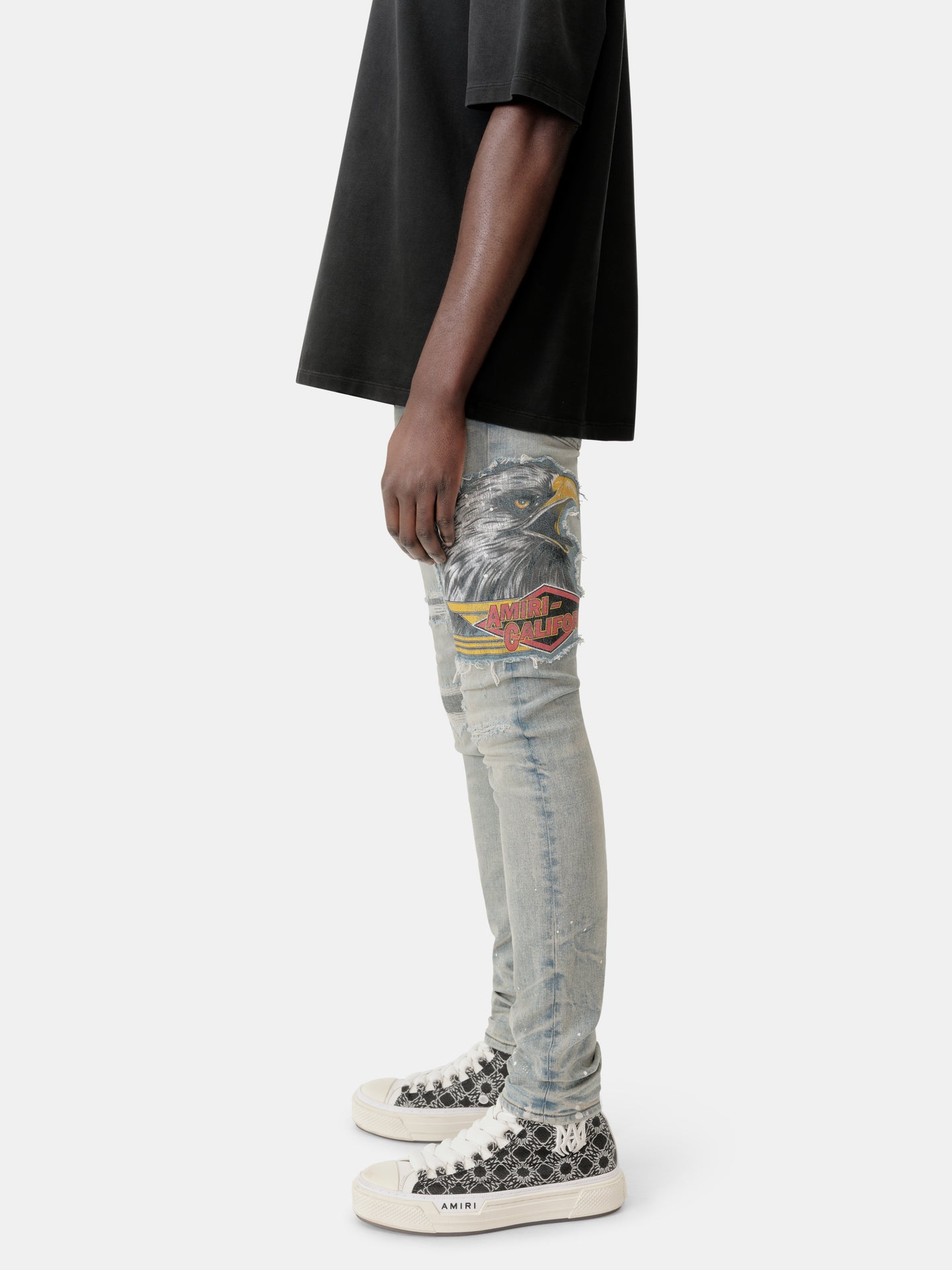 AMIRI EAGLE THRASHER JEAN - Perfect Antique Indigo - AMIRI