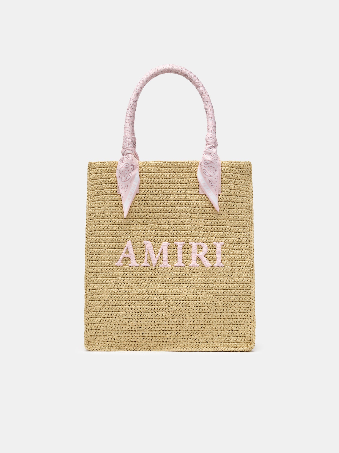 AMIRI RAFFIA TOTE - Pink