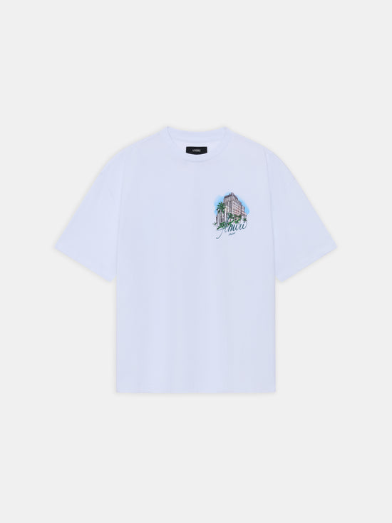 AMIRI HOTEL OVERSIZED TEE - WHITE - AMIRI