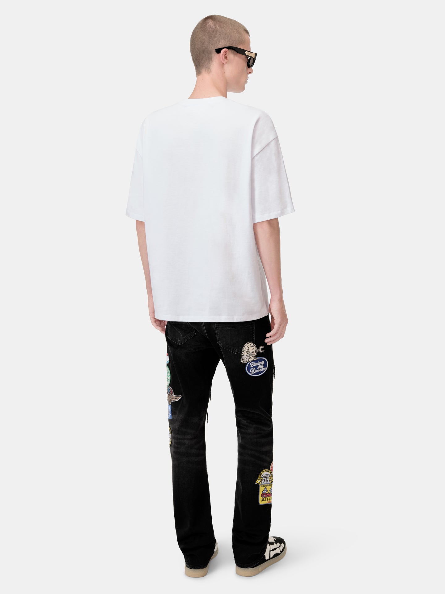 STATION PATCH REPAIR SLIM JEAN - Vintage Black - AMIRI