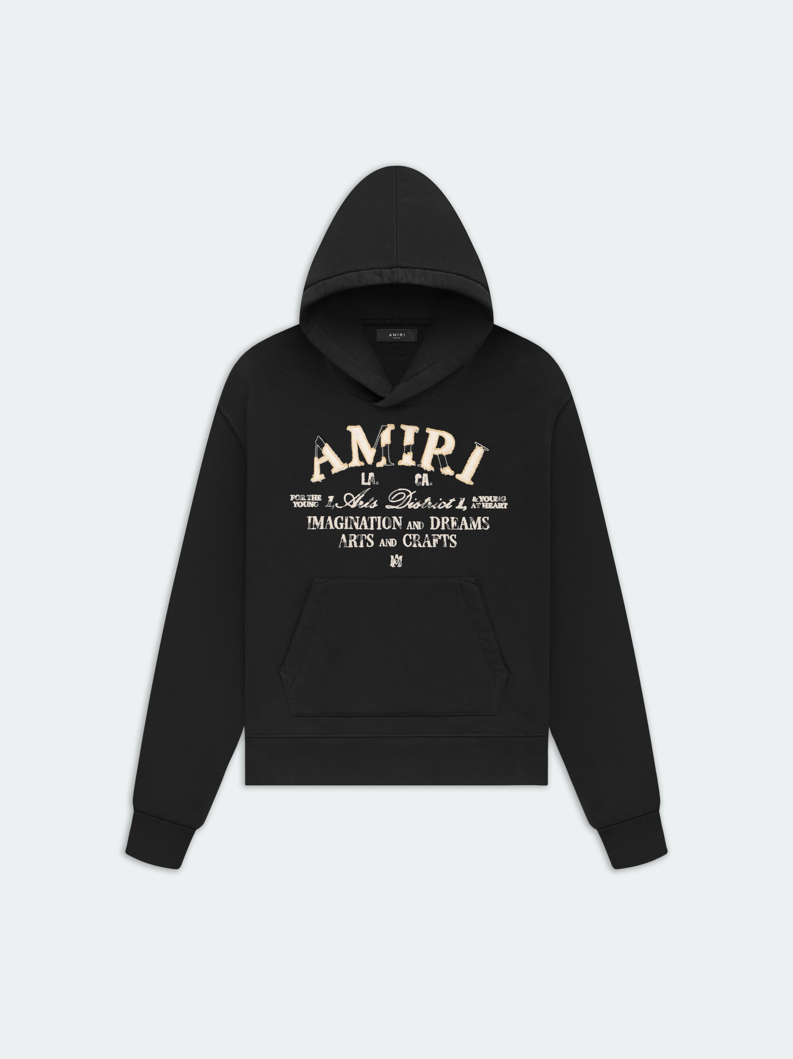 Product DISTRESSED ARTS DISTRICT HOODIE - Black featured image