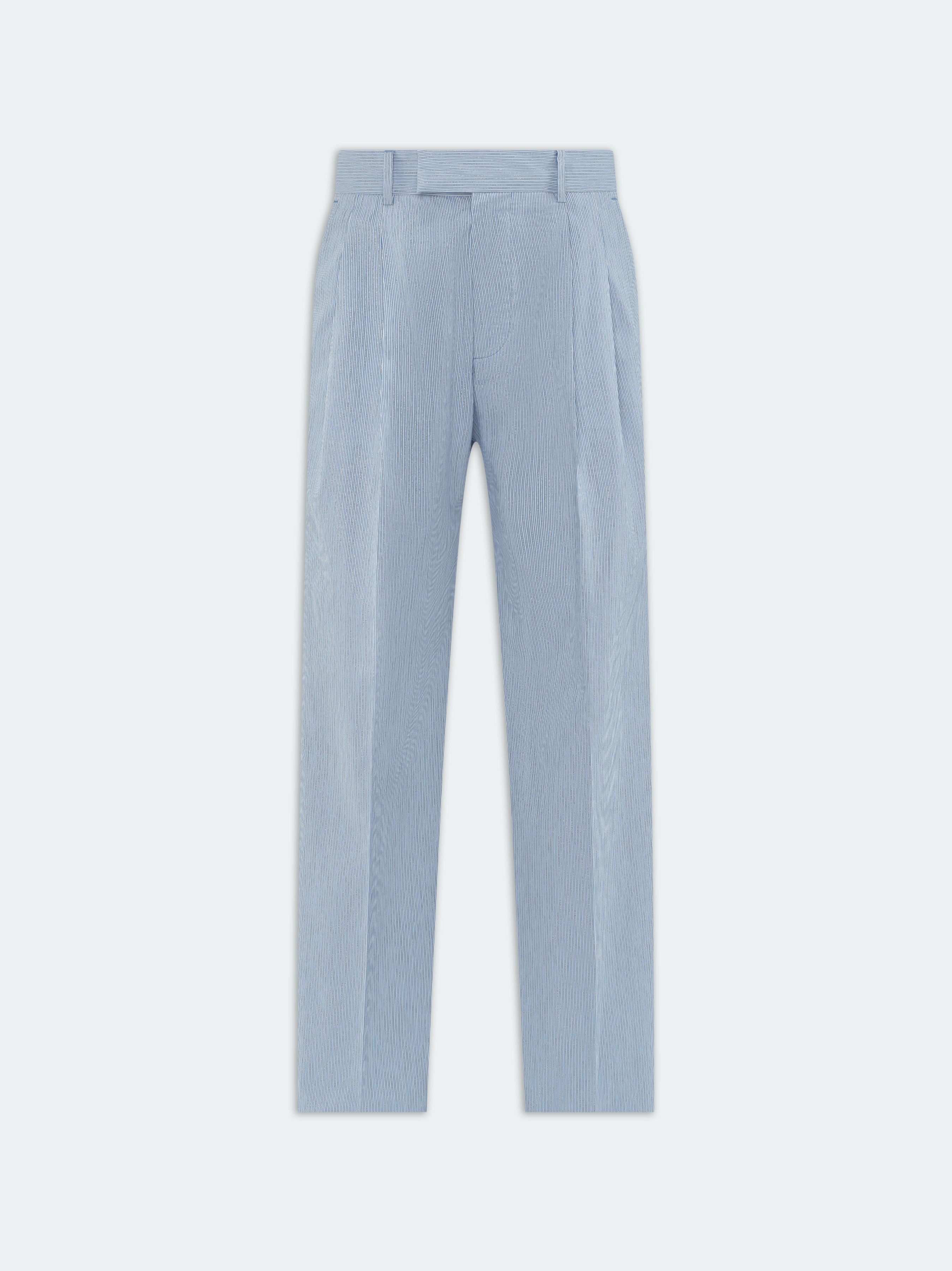 Product SHIMMER STRIPE DOUBLE-PLEATED PANT - Ashley Blue featured image