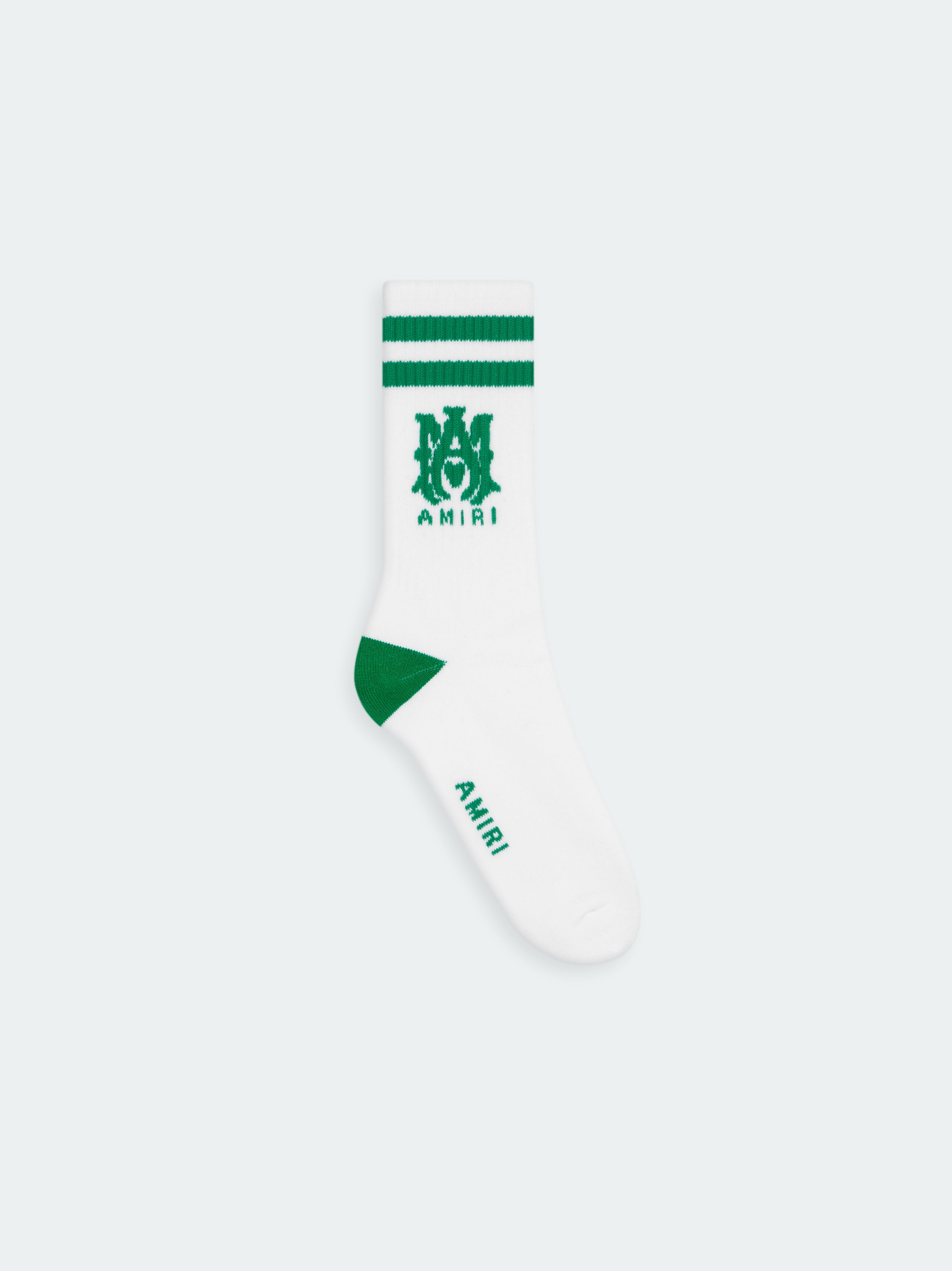 Product KIDS - MA STRIPE SOCK - White/Green featured image