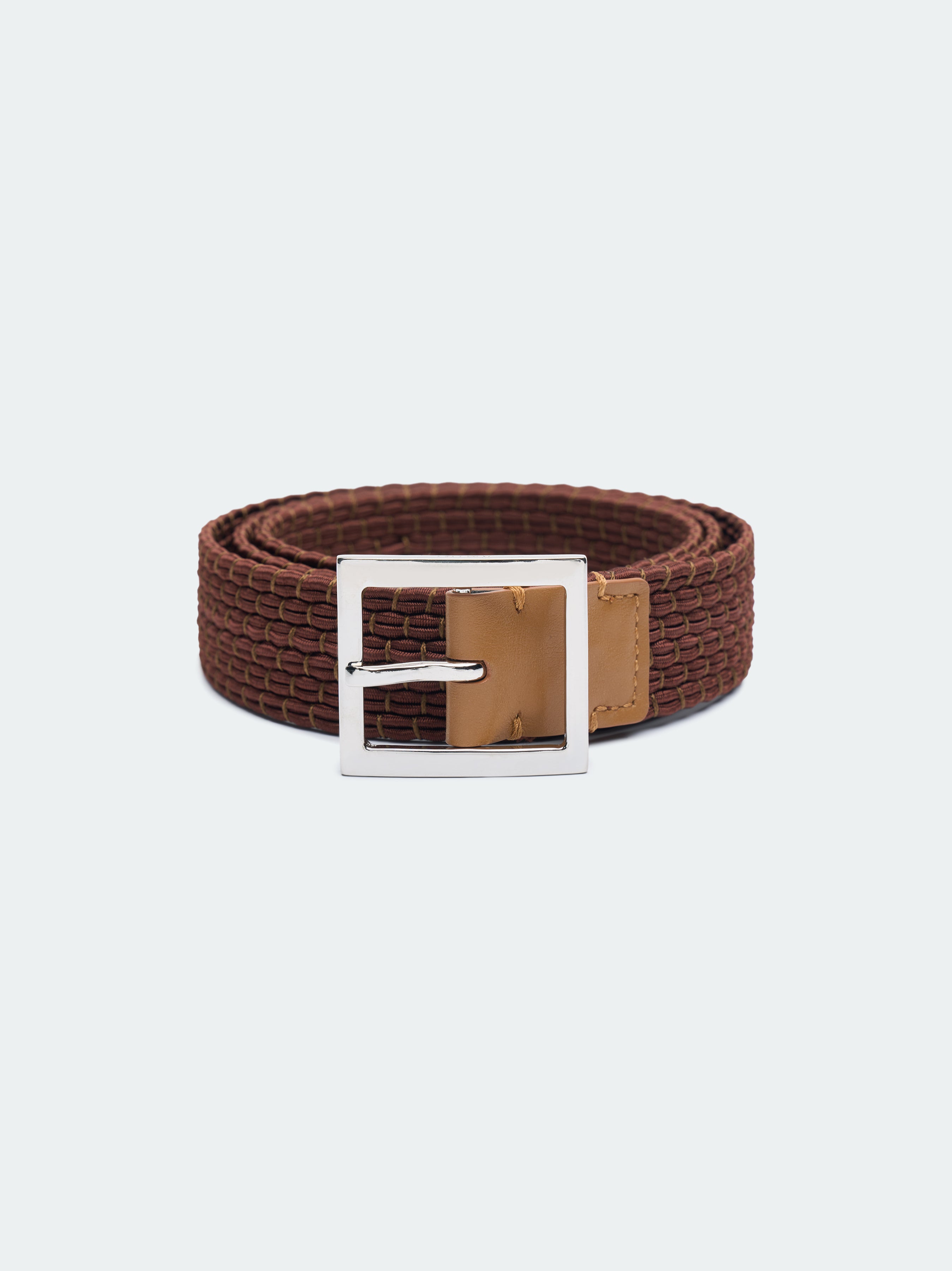 Product BRAIDED SKATER BELT - Brown featured image