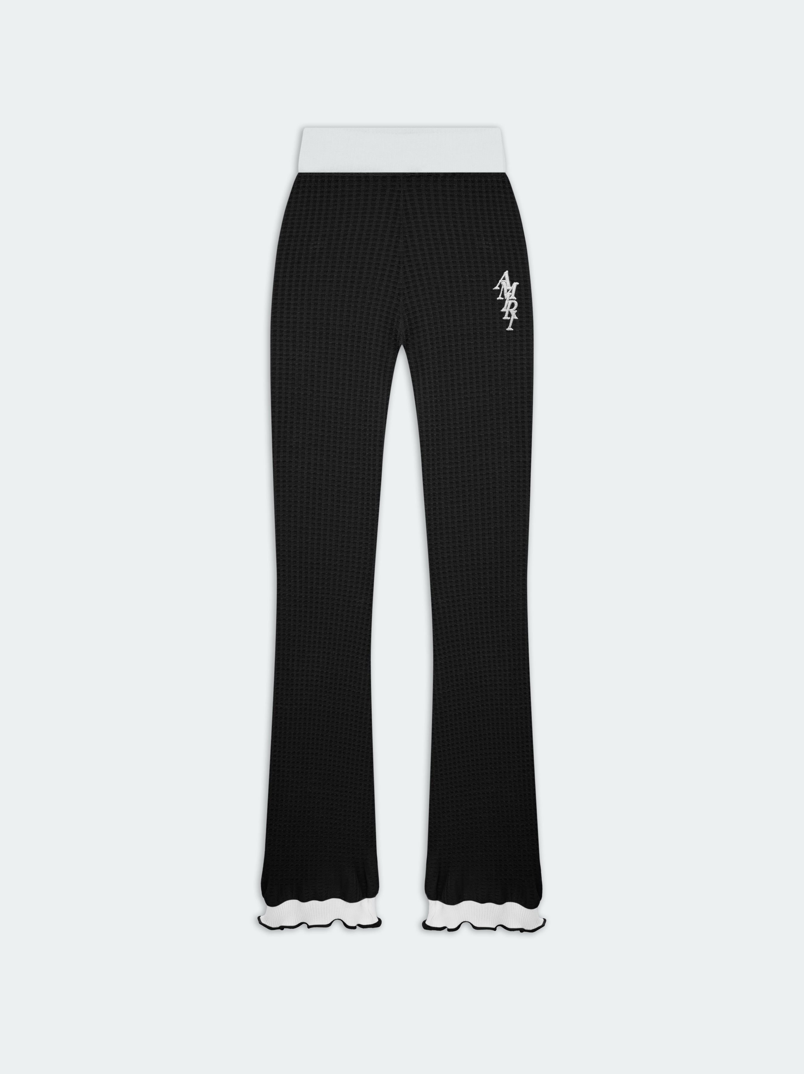 Product WOMEN - FLARE KNIT PANT - Black featured image