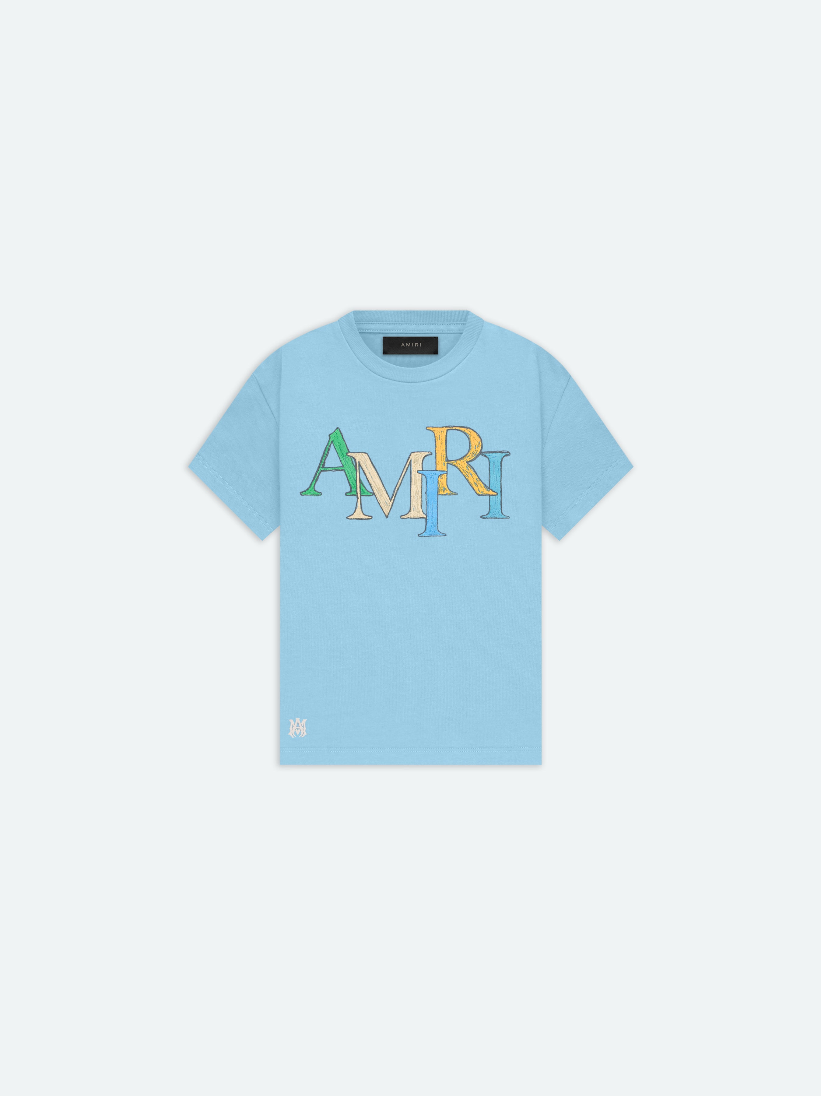 Product KIDS - AMIRI STAGGERED SCRIBBLE TEE - Air Blue featured image