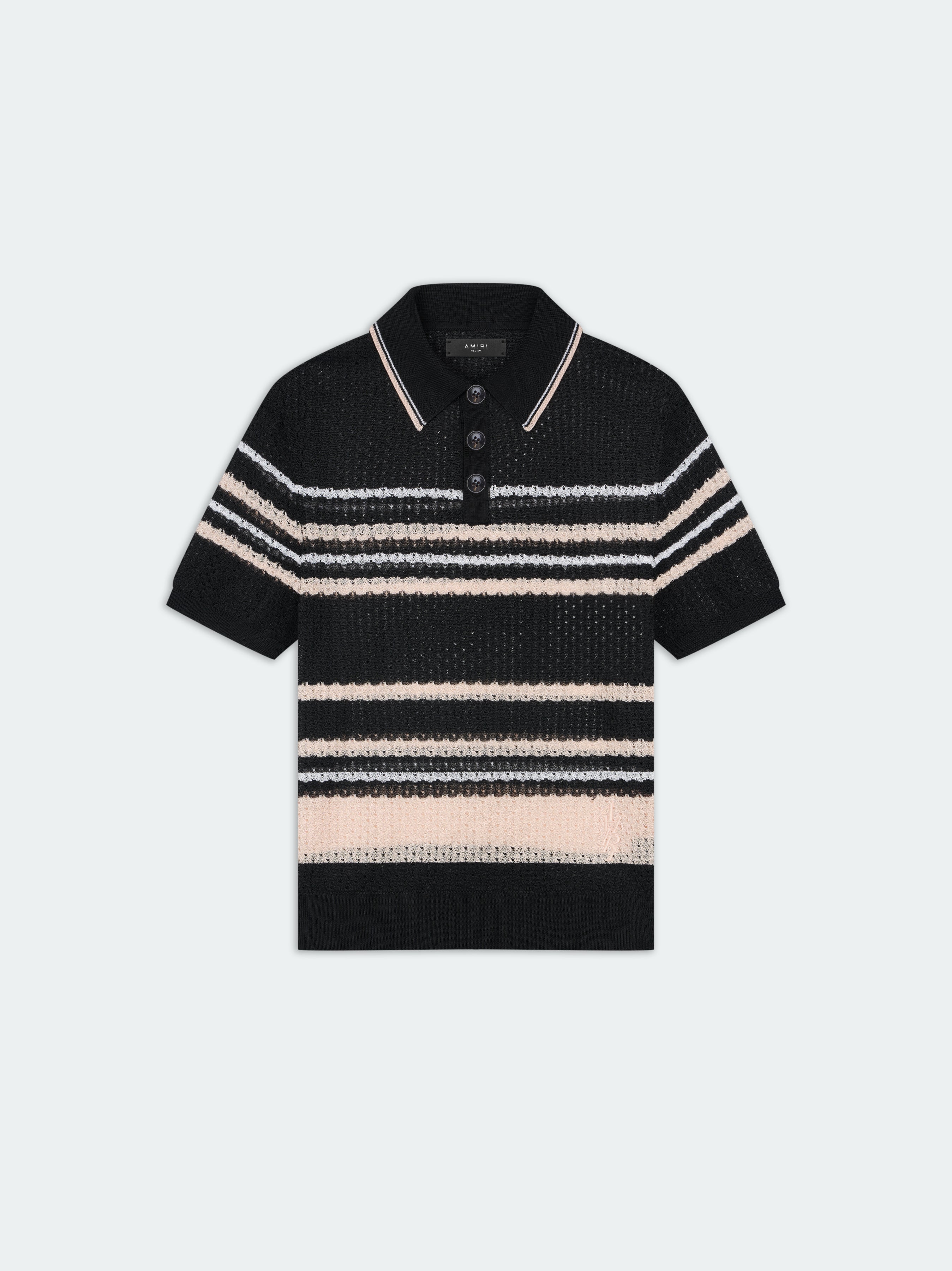 Product STRIPED POLO - Black featured image