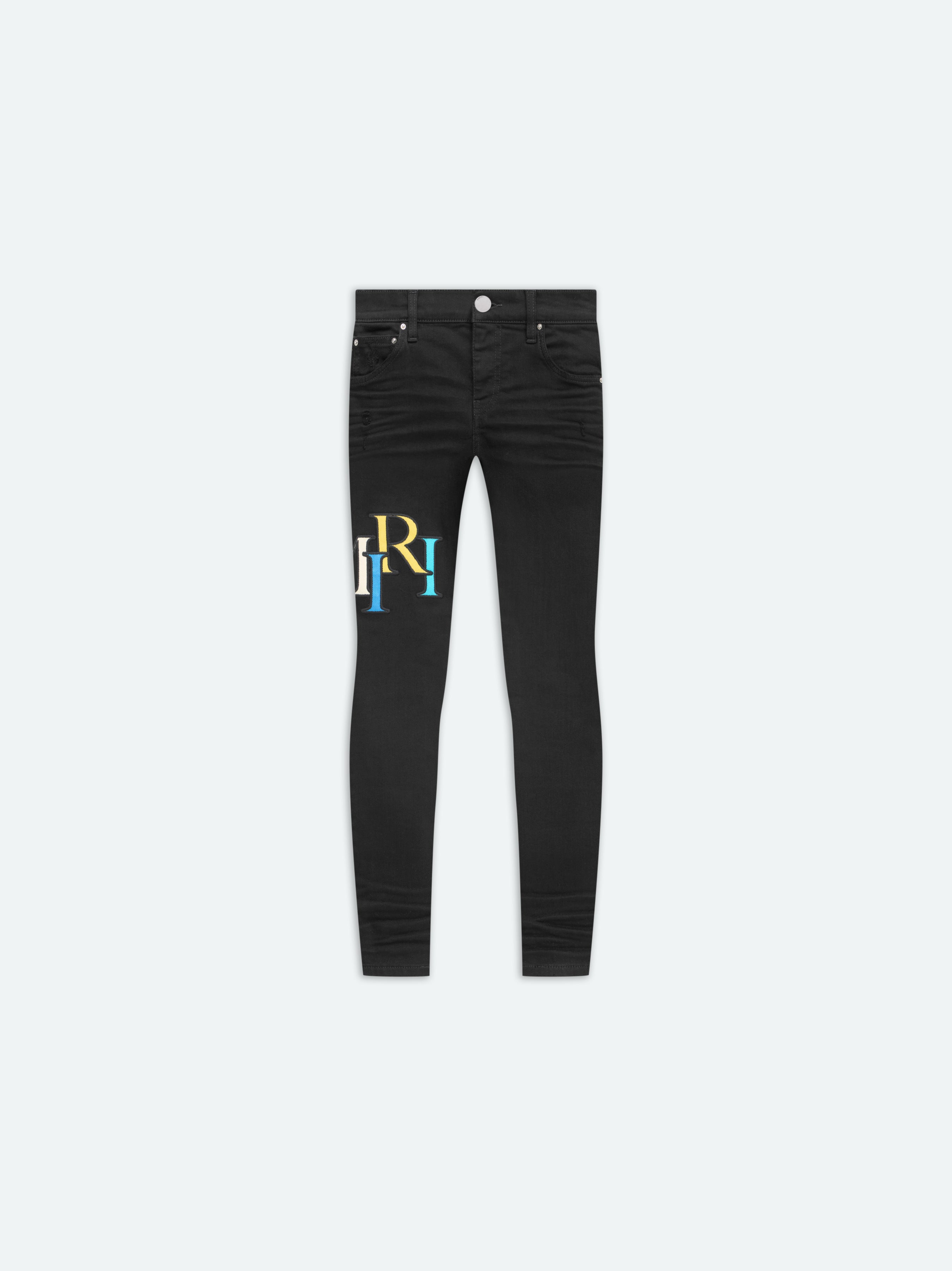 Product KIDS - AMIRI STAGGERED LOGO JEAN - OD Black featured image