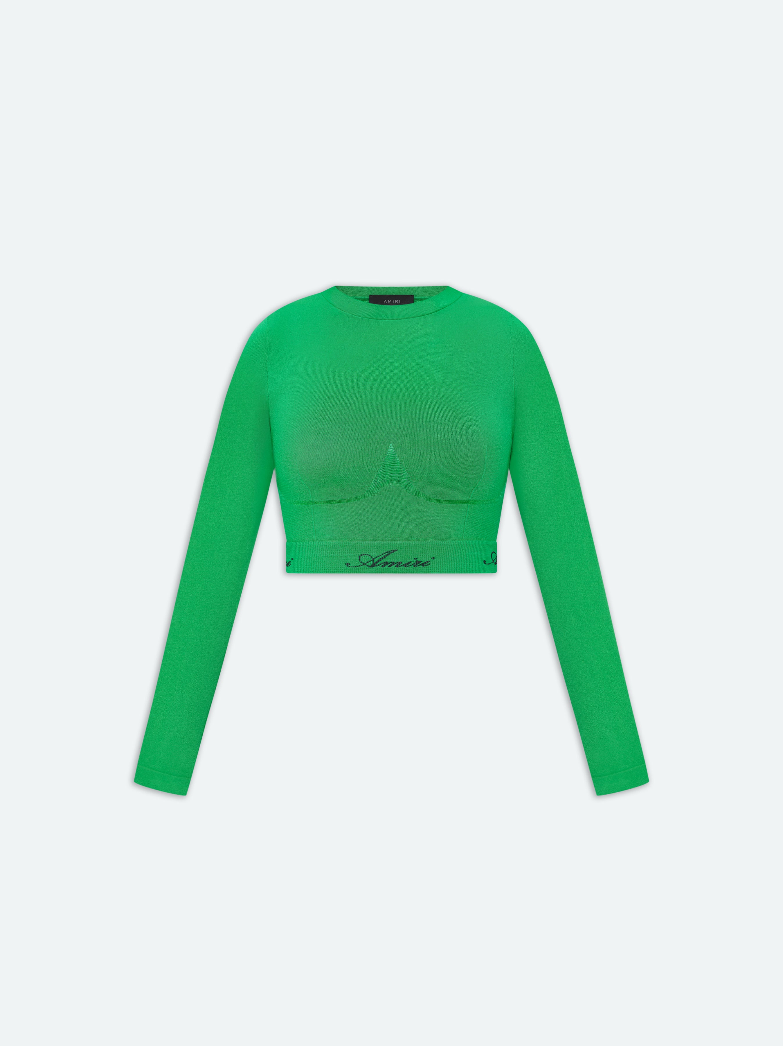 Product WOMEN - SEAMLESS L/S MOCK NECK TOP - Fern Green featured image
