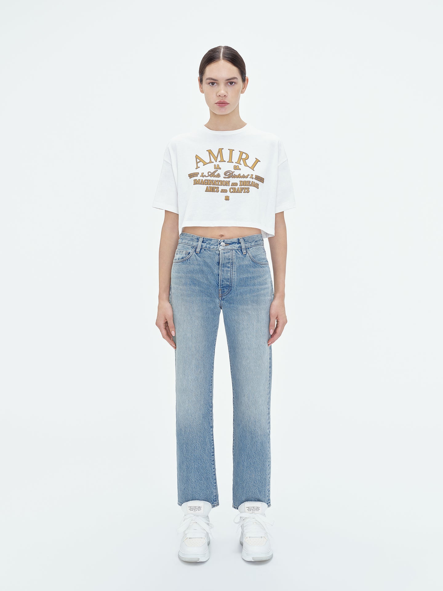 WOMEN - ARTS DISTRICT CROPPED TEE - White