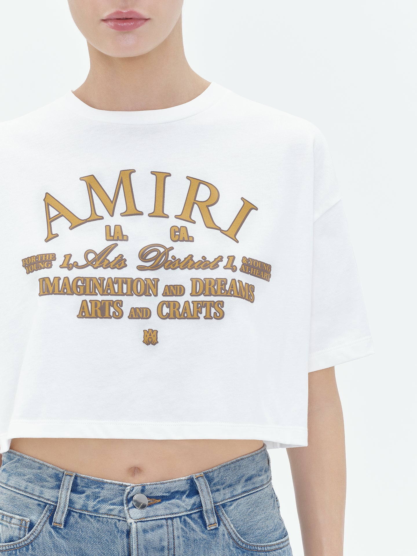 WOMEN - ARTS DISTRICT CROPPED TEE - White
