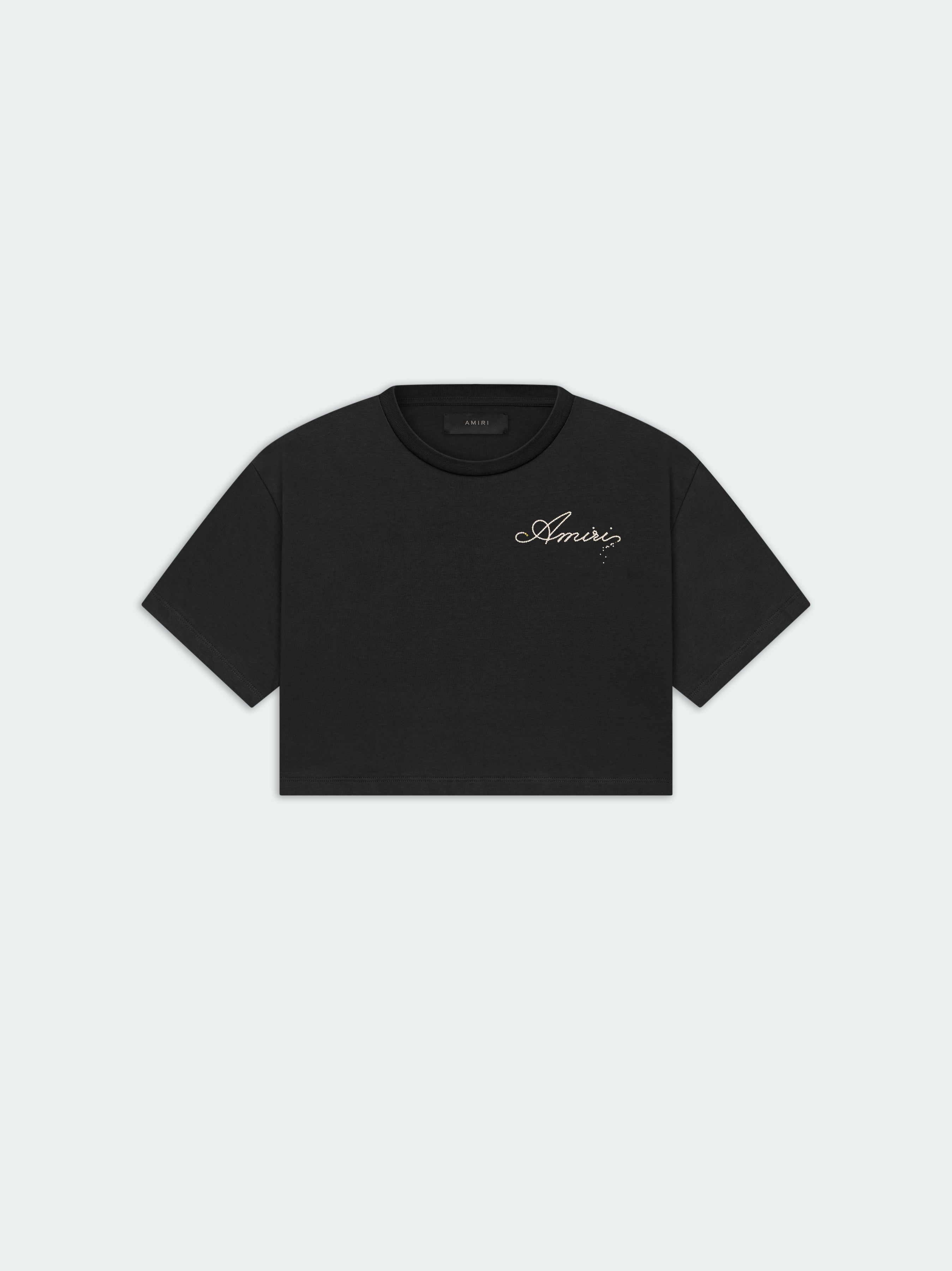 Product WOMEN - CHAMPAGNE CROPPED TEE - Black featured image