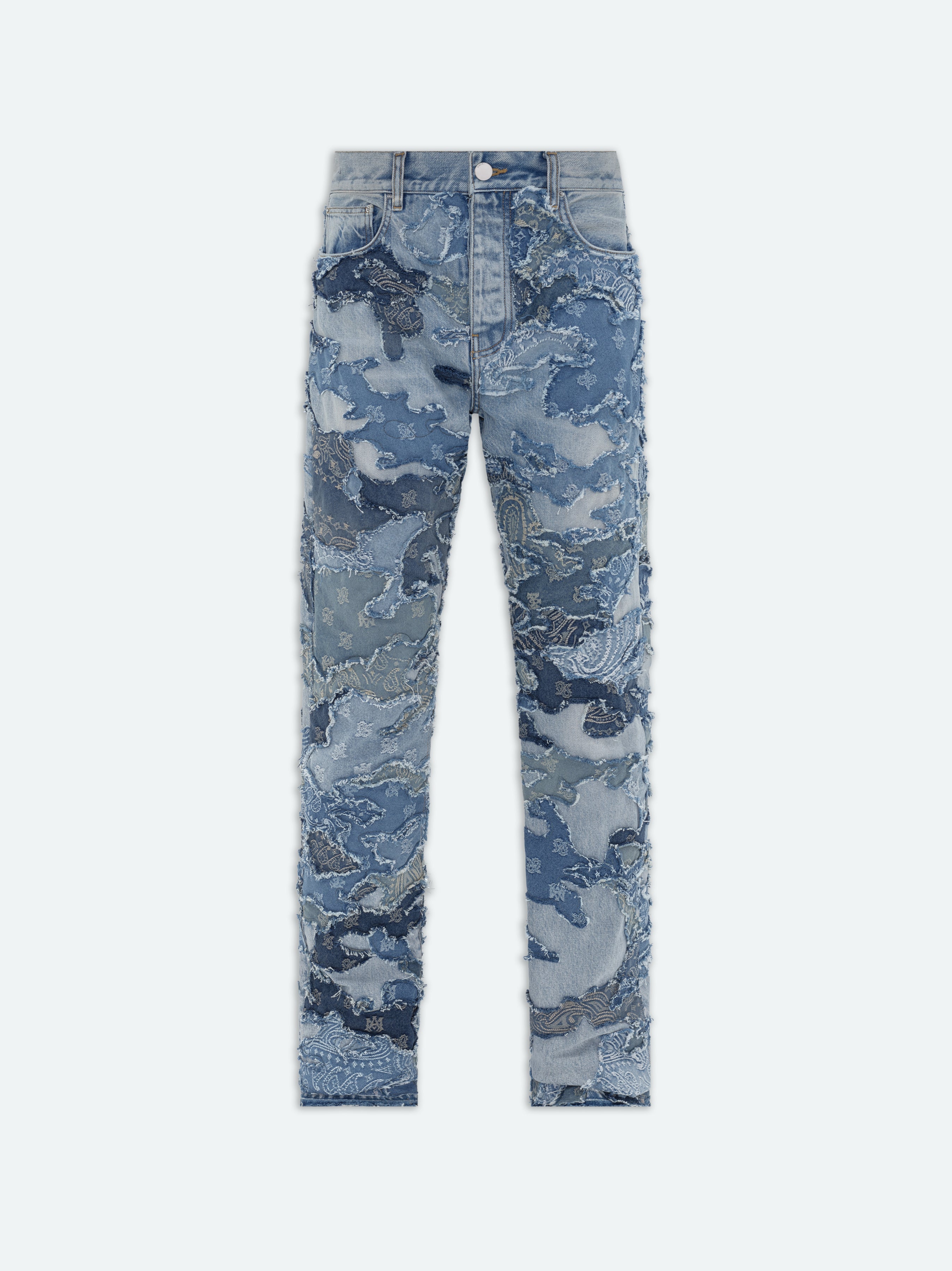 Product PATCHWORK CAMO STRAIGHT JEAN - Perfect Indigo featured image