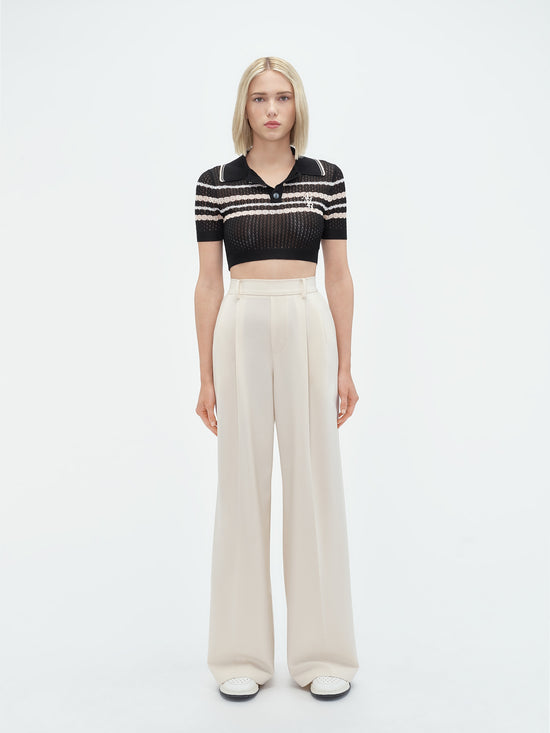 WOMEN - RELAXED DOUBLE PLEATED PANT - Summer Sand